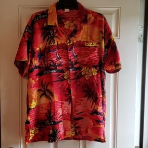 Hawaiian / Cruise shirt sz L St Thomas sailboat